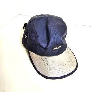 PALACE Skatebards Foil Shell T-Leaf 4-Panel Men's Navy & Silver Hat